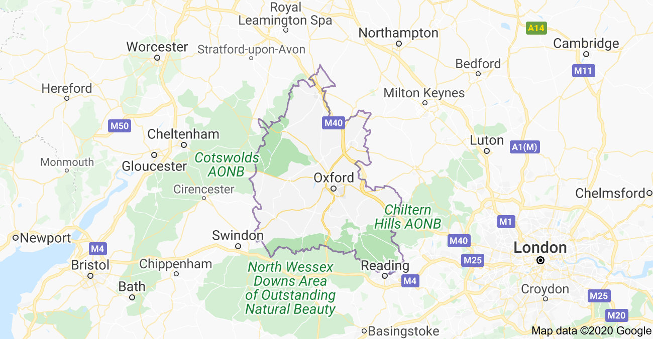 Oxfordshire map